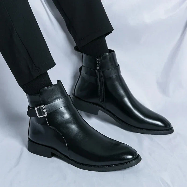 Flint | Men’s Chelsea Boots with Side Zipper