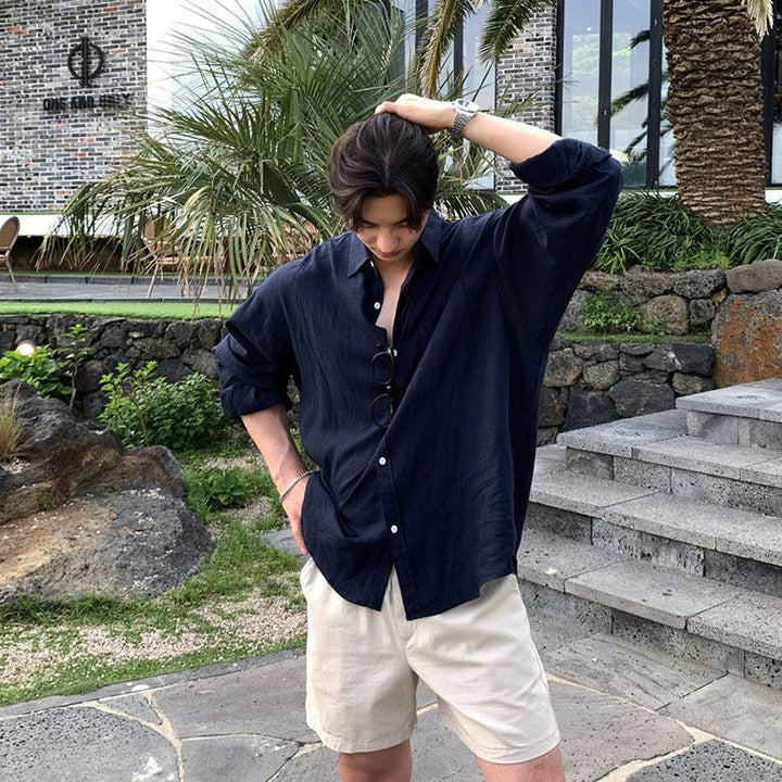 Salviero | Men’s Linen Dress Shirt