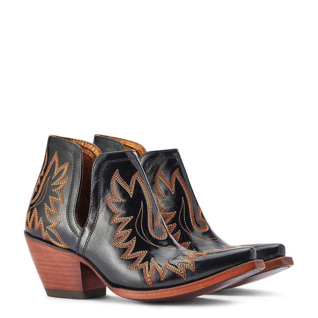 Miranie | Women’s Retro Pointed Toe Western Ankle Boots