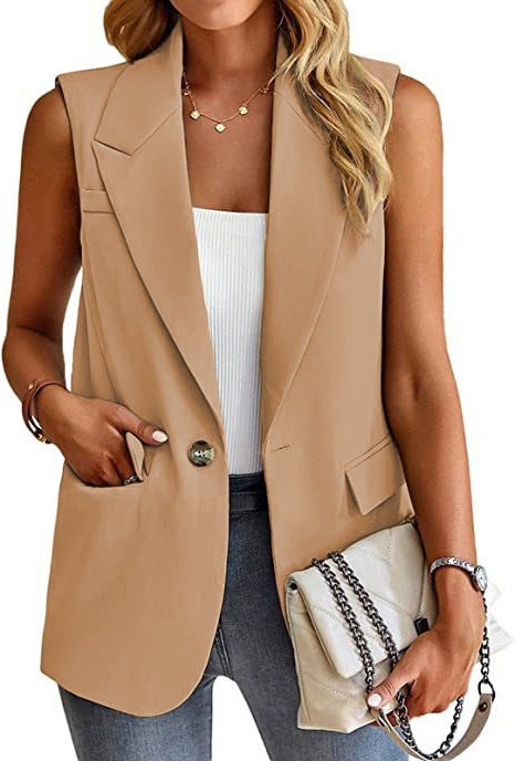 Vivian | Women’s Tailored Sleeveless Blazer Vest