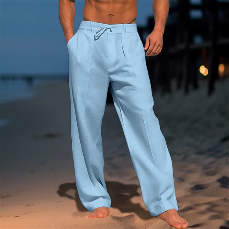 Brianie | Men’s Relaxed Fit Linen Trousers