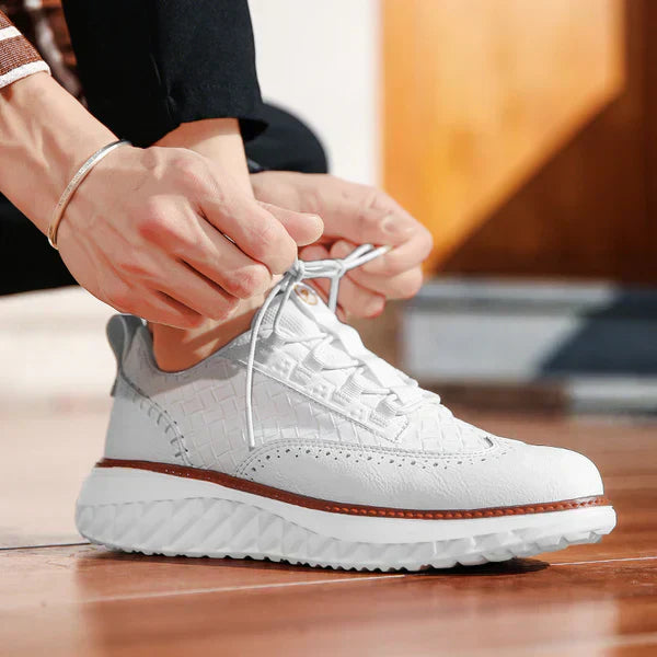 Calverin | Men’s Breathable Leather Sneakers