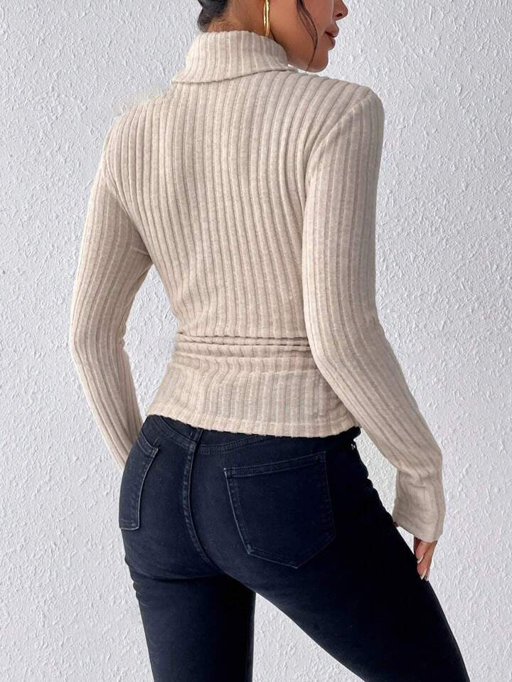 Hera | Women’s Slim Fit Turtleneck Sweatshirt