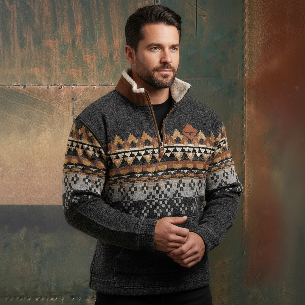 Peter | Men’s Western-Inspired Sweater
