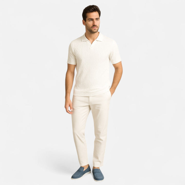 Marciano | Men’s Textured Cotton Polo Shirt
