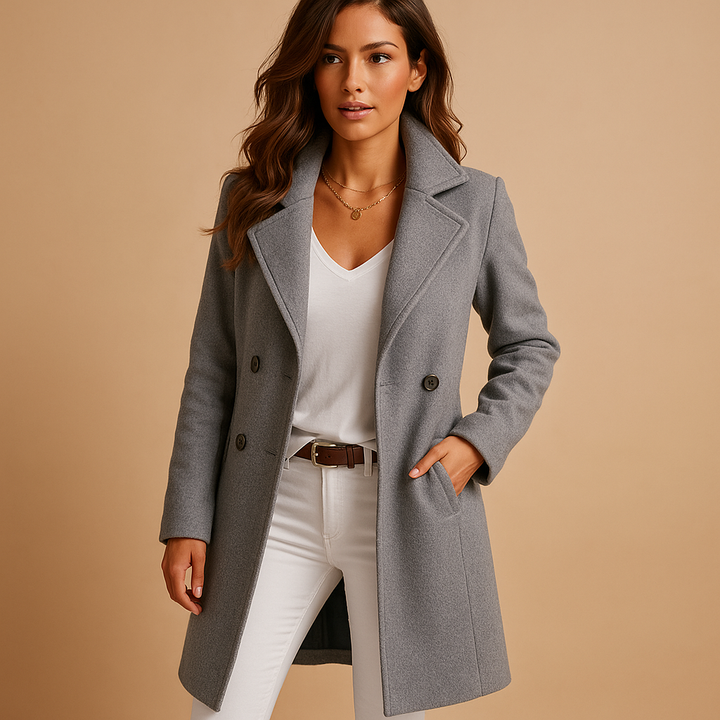 Princess | Women’s Long Trench Coat with Buttons