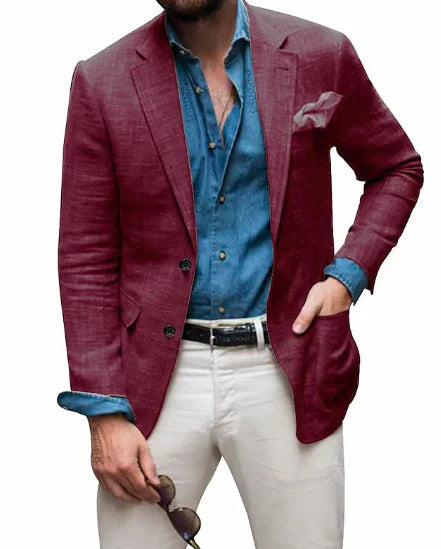 Livino | Men’s Breathable Linen Blazer