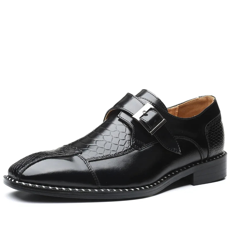 Marshall | Men’s Leather Monk Strap Loafers