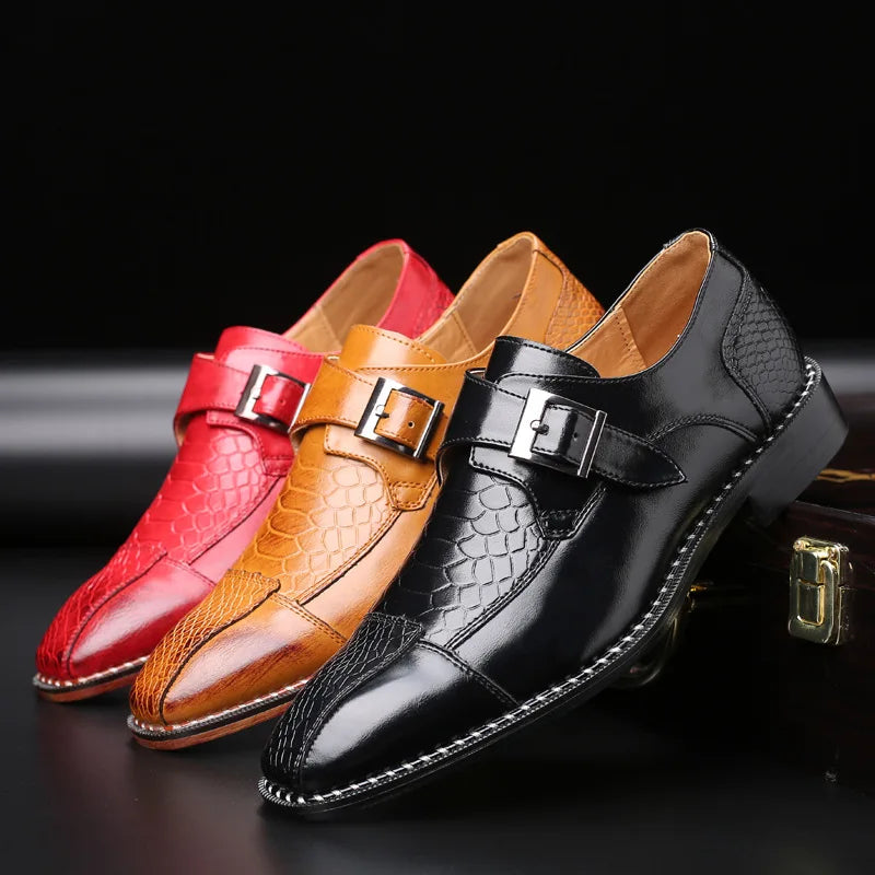 Marshall | Men’s Leather Monk Strap Loafers