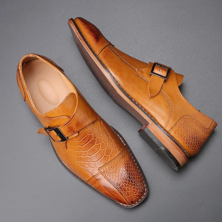 Marshall | Men’s Leather Monk Strap Loafers