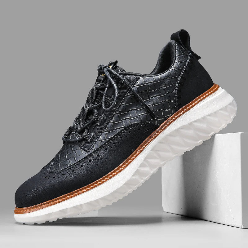 Calverin | Men’s Breathable Leather Sneakers