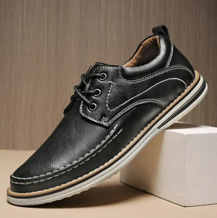 Dave | Men’s Full Grain Leather Moc Toe Shoes