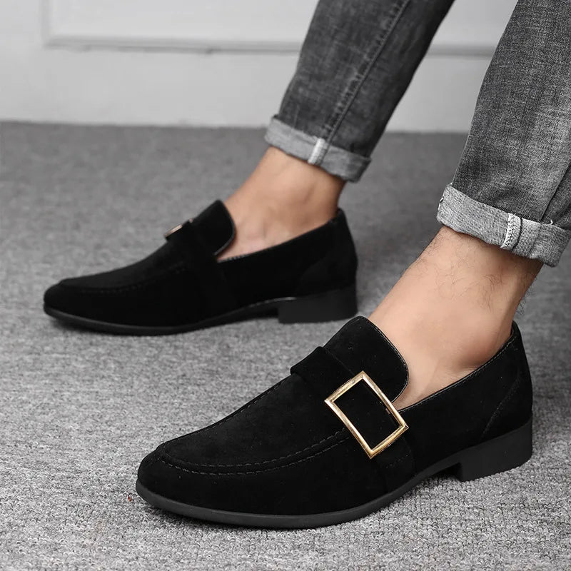 Lorvani | Men’s Suede Signature Loafers