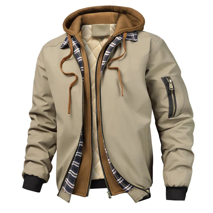 Clark | Men’s Quilted Hooded Bomber Jacket