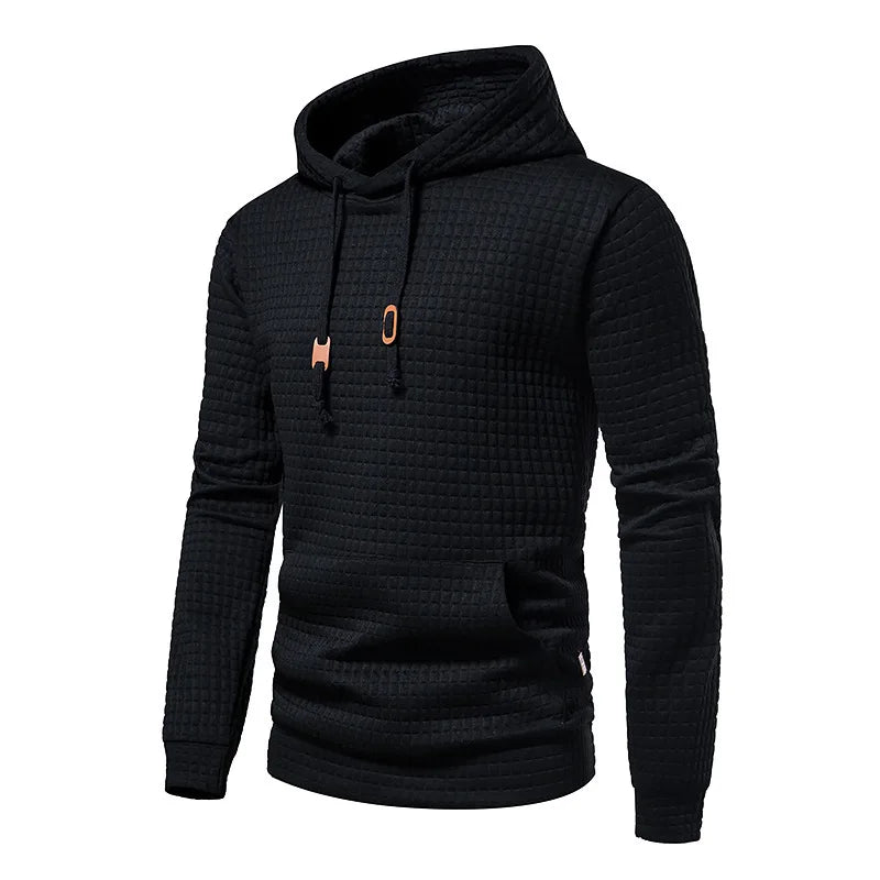 Carlos | Men’s Waffle Knit Hooded Sweatshirt