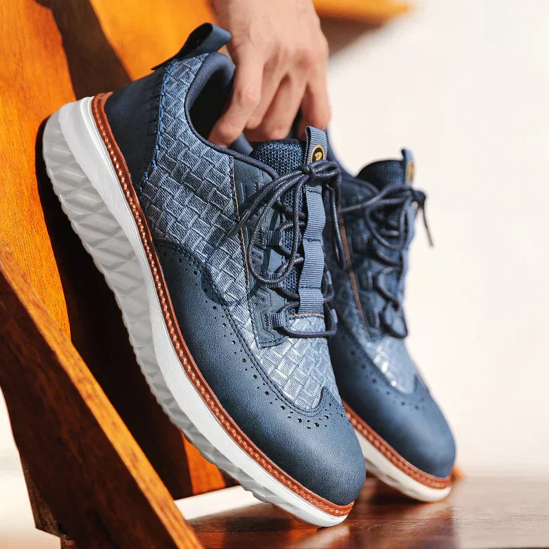 Calverin | Men’s Breathable Leather Sneakers