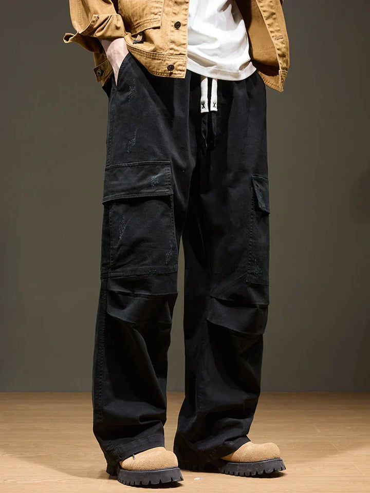 Joey | Men’s Wide-Leg Cotton Cargo Pants