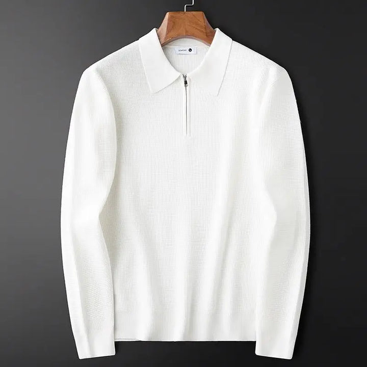 Alveron | Men’s Waffle Knit Quarter Zip Sweater