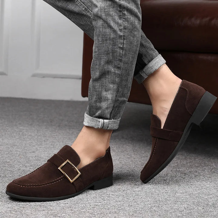 Lorvani | Men’s Suede Signature Loafers