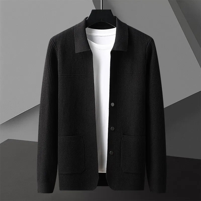 Arche | Men’s Ribbed Collared Cardigan