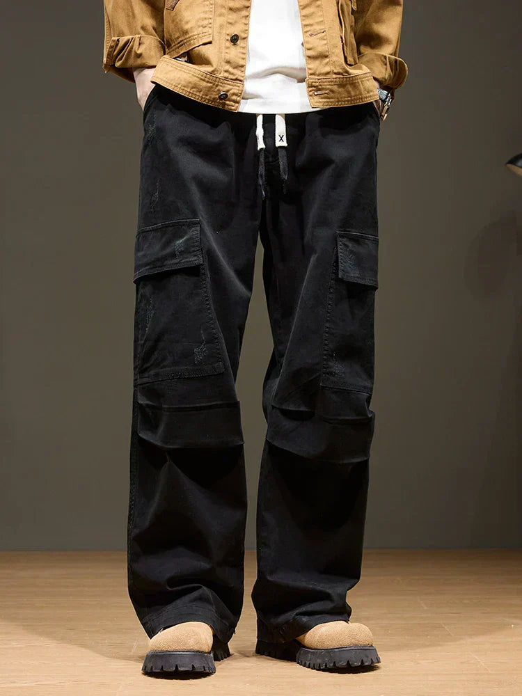 Joey | Men’s Wide-Leg Cotton Cargo Pants