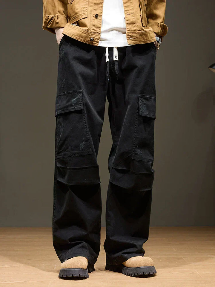 Joey | Men’s Wide-Leg Cotton Cargo Pants