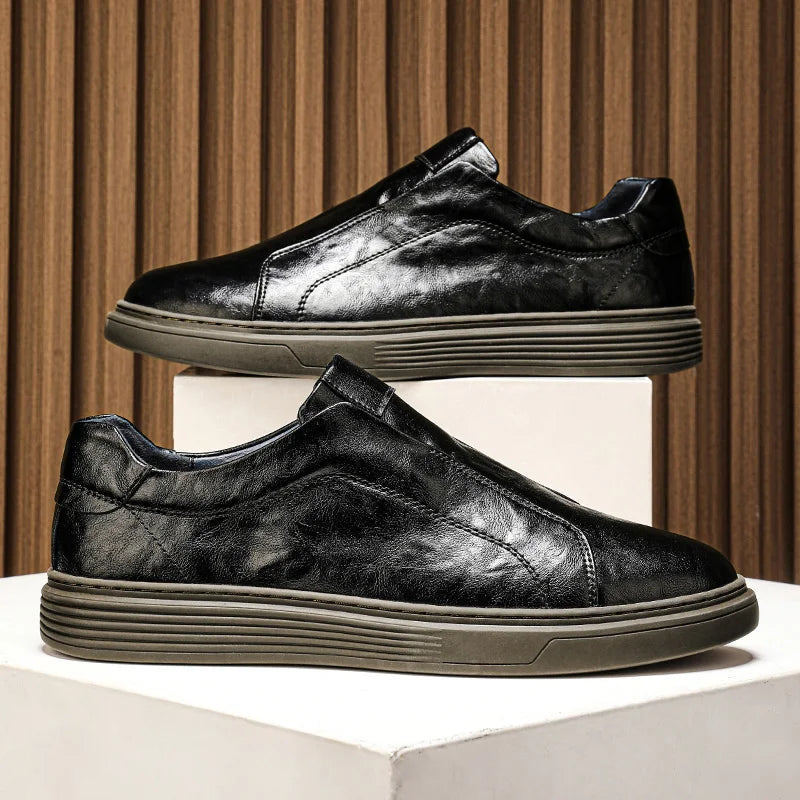 Blake | Men’s Italian Leather Slip On Loafers