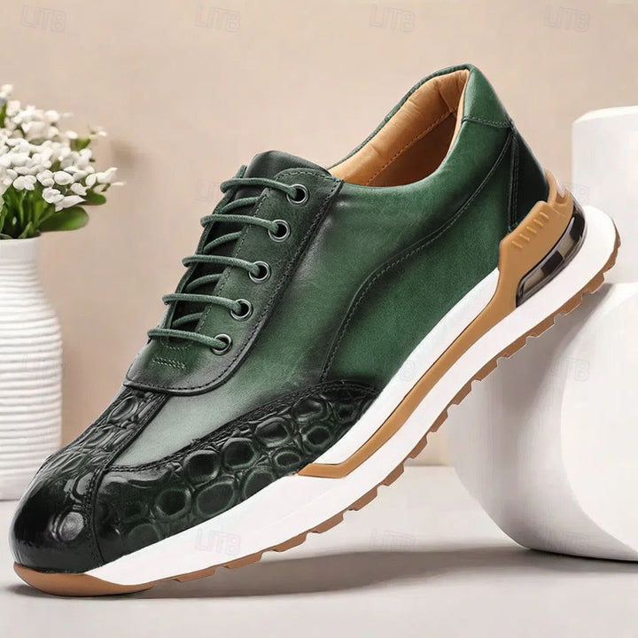Calviro | Men’s Cowhide Leather Comfort Sneakers