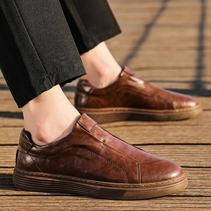 Blake | Men’s Italian Leather Slip On Loafers