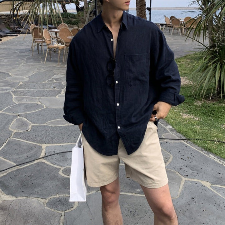 Salviero | Men’s Linen Dress Shirt