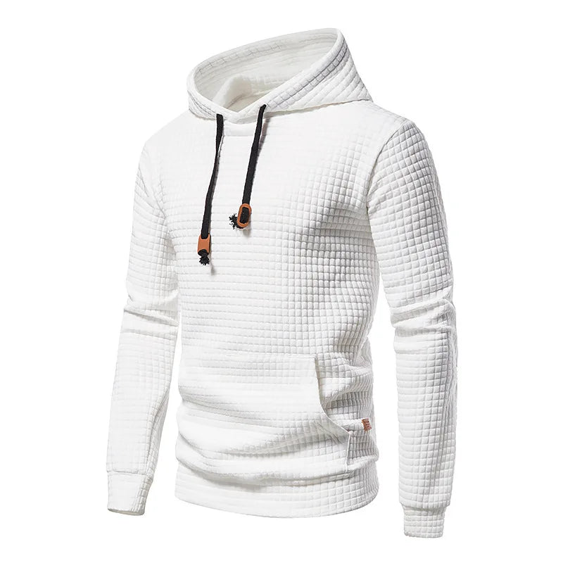 Carlos | Men’s Waffle Knit Hooded Sweatshirt