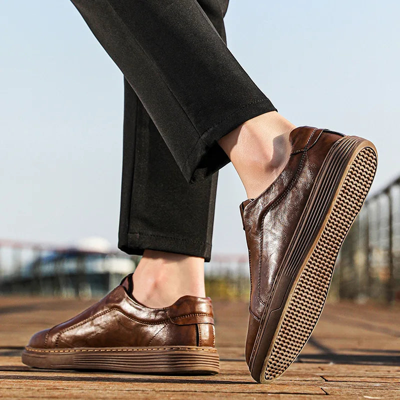 Blake | Men’s Italian Leather Slip On Loafers