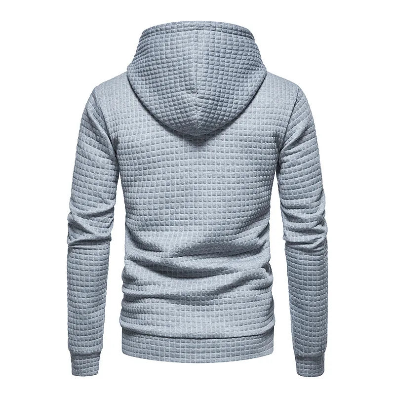 Carlos | Men’s Waffle Knit Hooded Sweatshirt