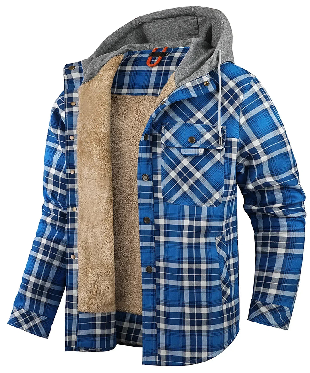 Dawson | Men’s Plaid Sherpa Hooded Jacket
