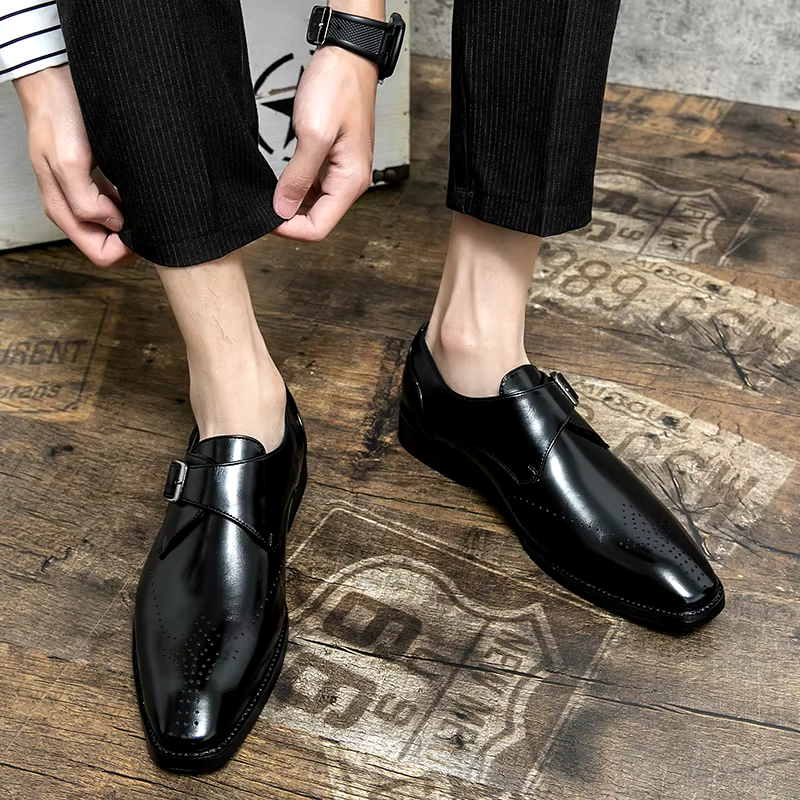 Eddy | Men’s Classic Monk Strap Dress Shoes