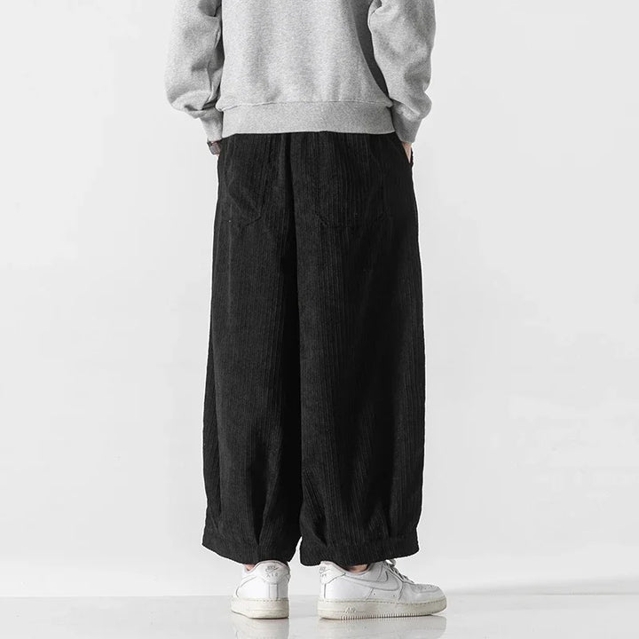Alberto | Men’s Oversized Pleated Corduroy Pants