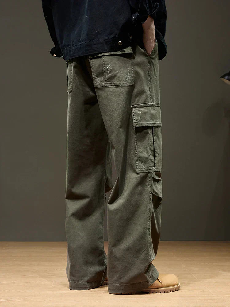 Joey | Men’s Wide-Leg Cotton Cargo Pants