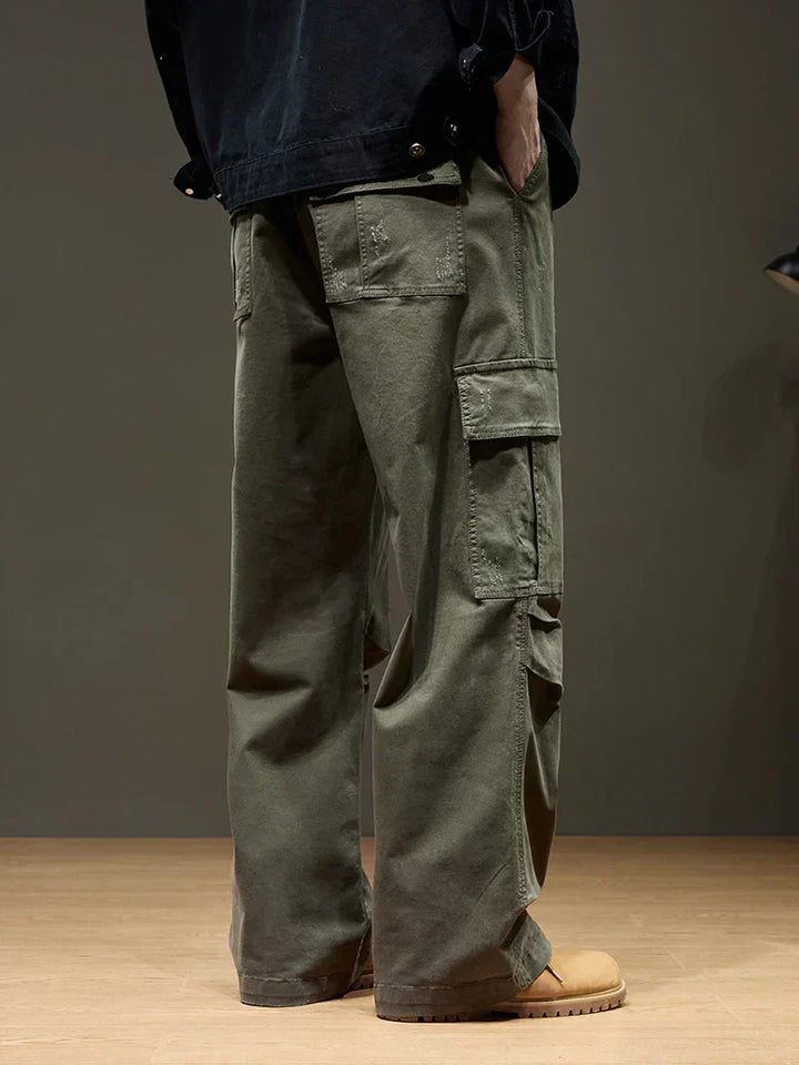 Joey | Men’s Wide-Leg Cotton Cargo Pants