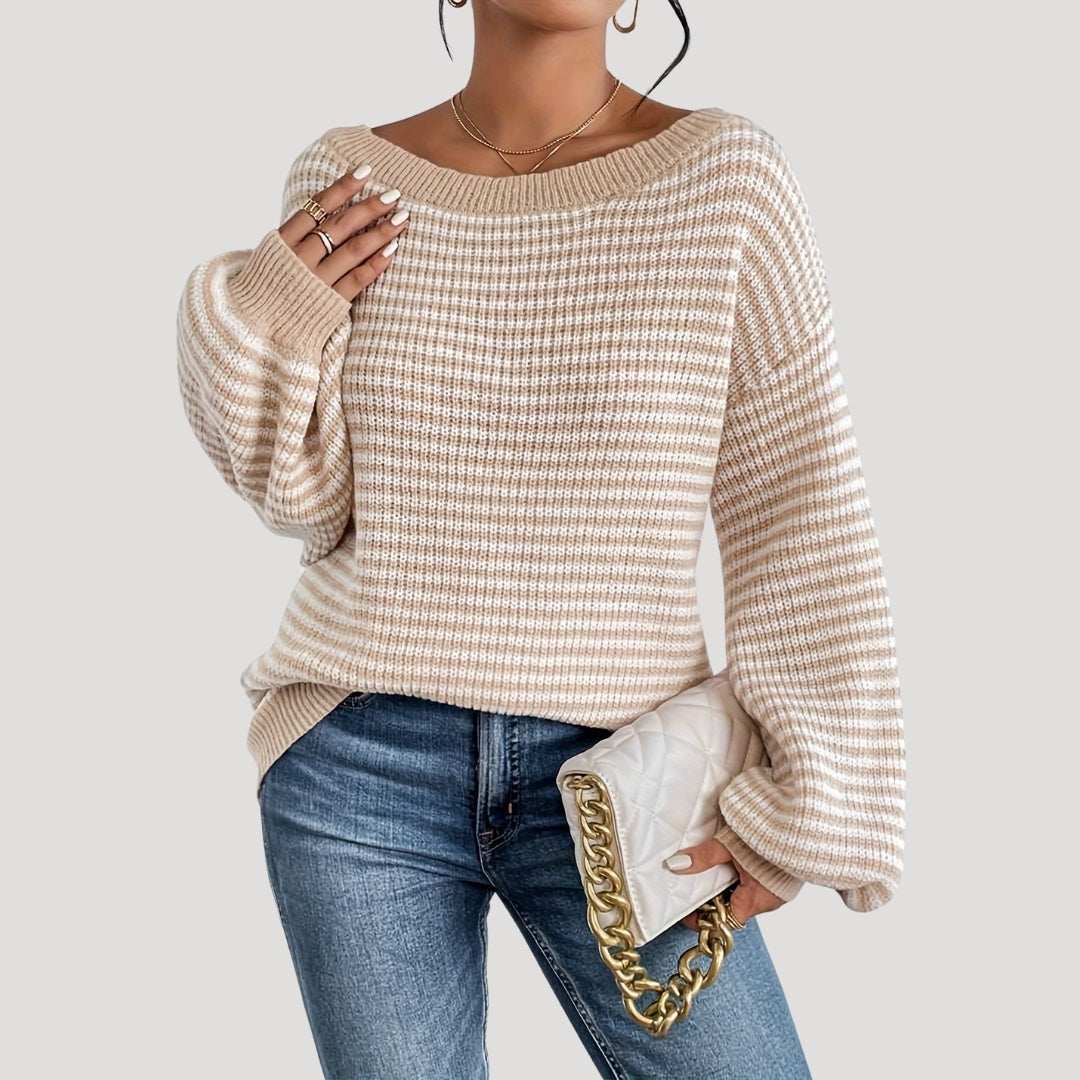 Serelle | Women’s Oversized Striped Knit Jumper