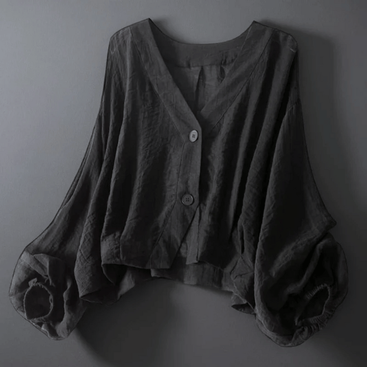 Serena | Women’s Linen Batwing Blouse