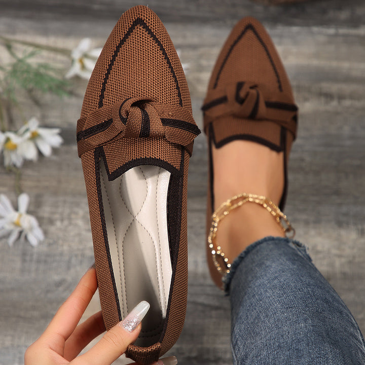 Serenna | Women’s Knit Pointed Toe Flats