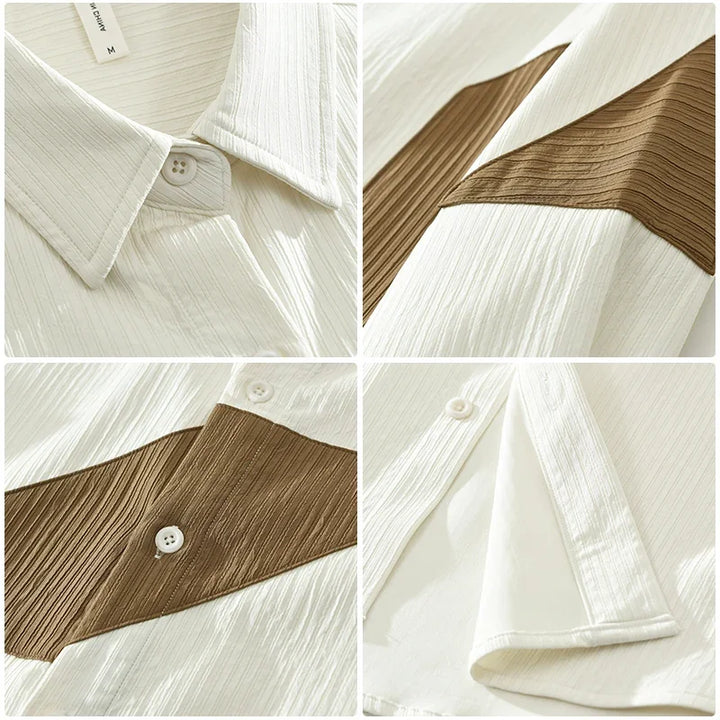 Juliano | Men’s Cotton Geometric Pattern Shirt