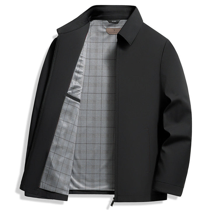 Silvanio | Men’s Wrinkle Free Silk Lapel Jacket