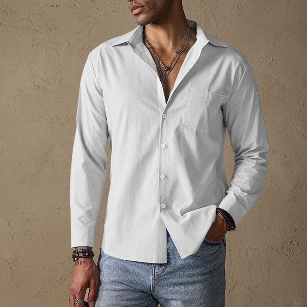 Solven | Men’s Casual Linen Shirt
