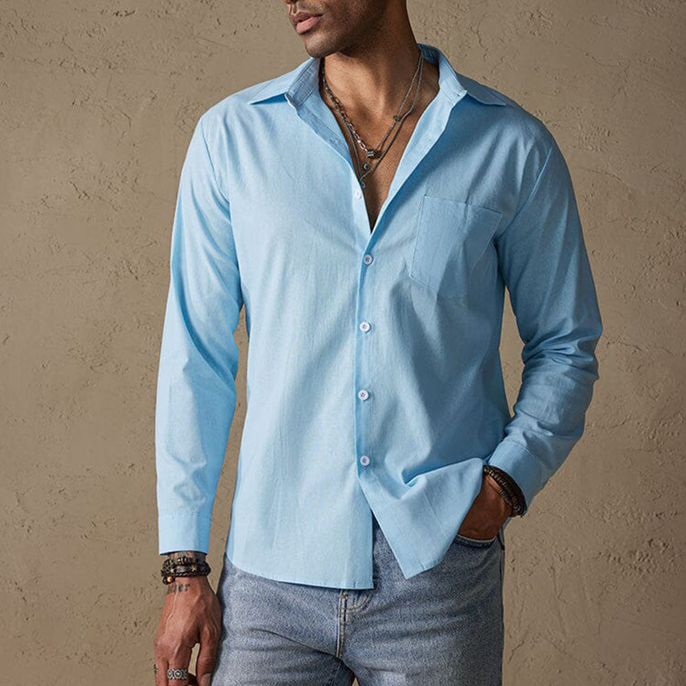 Solven | Men’s Casual Linen Shirt