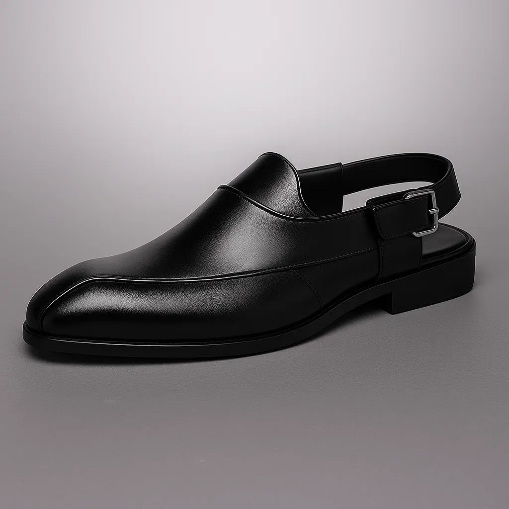 Stuart | Men’s Leather Slingback Loafers