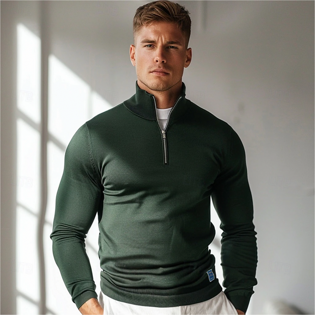 Trevor | Men’s Half-Zip Sweater with Unique Design