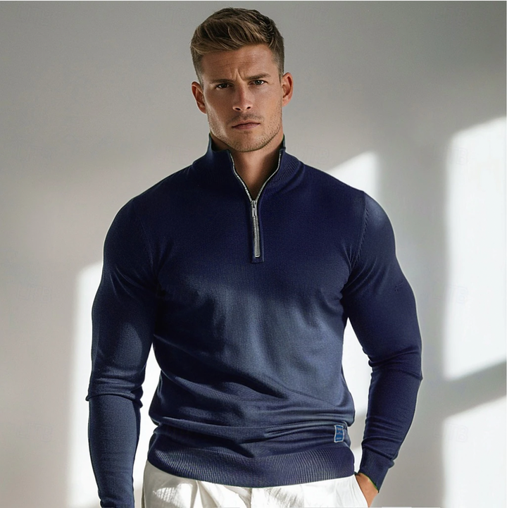 Trevor | Men’s Half-Zip Sweater with Unique Design