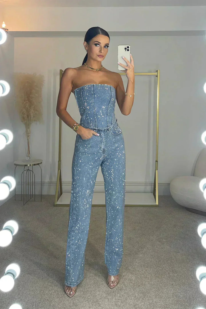 Trimina | Women’s Chic Strapless Jumpsuit