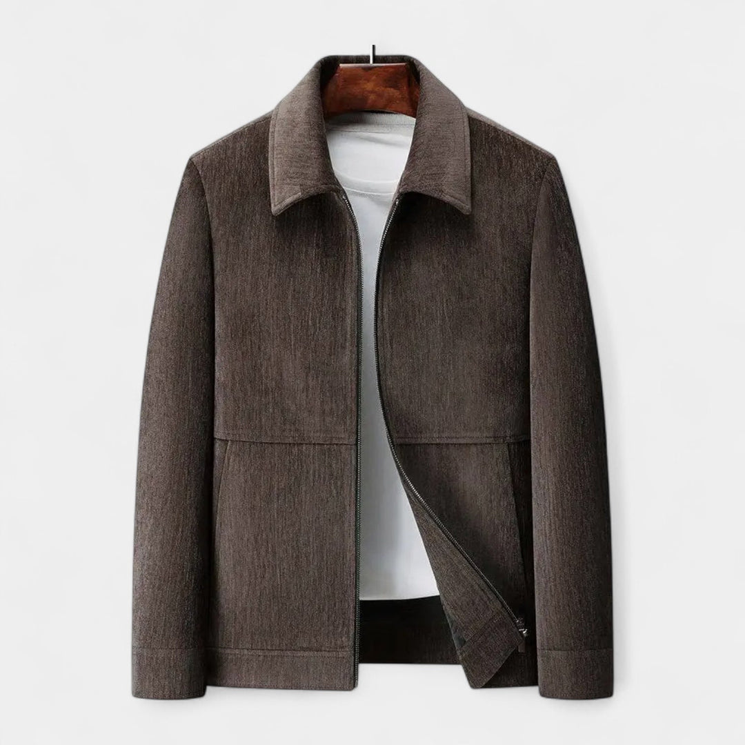 Trivaro | Men’s Textured Harrington Super Shirt